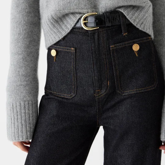 Vintage High-Waist Wide-Leg Jeans